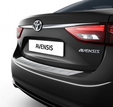Toyota Avensis 2015 Onwards Rear Bumper Protection Plate Brushed Steel - PW178-05004